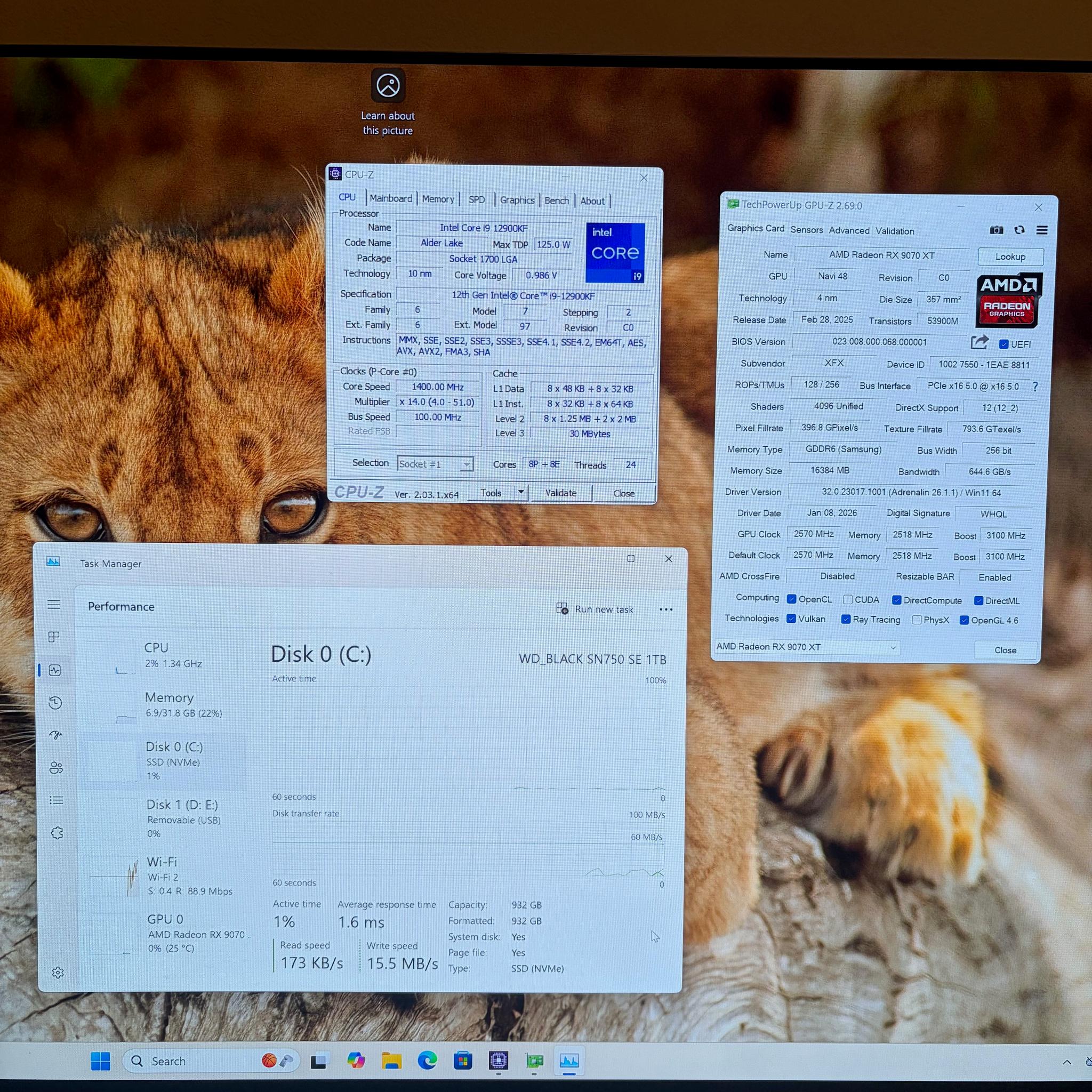 Custom Gaming PC: 12900kf, RX 9070 XT, 32GB DDR5