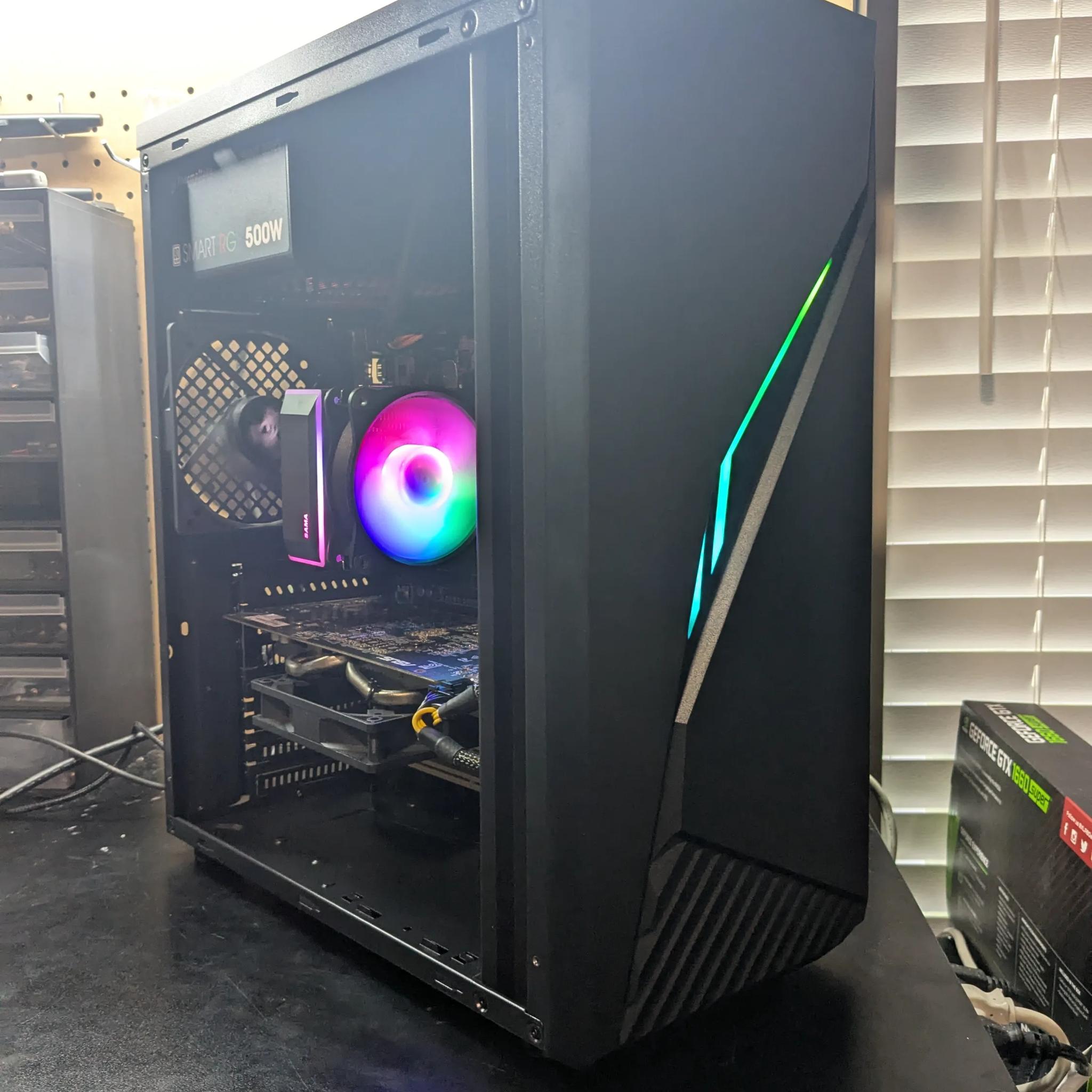 100 FPS Fortnite | 180 Day Warranty | i5-4570S, 16GB RAM, 480GB SSD, RX 480 8GB, RGB, Wifi, Win10