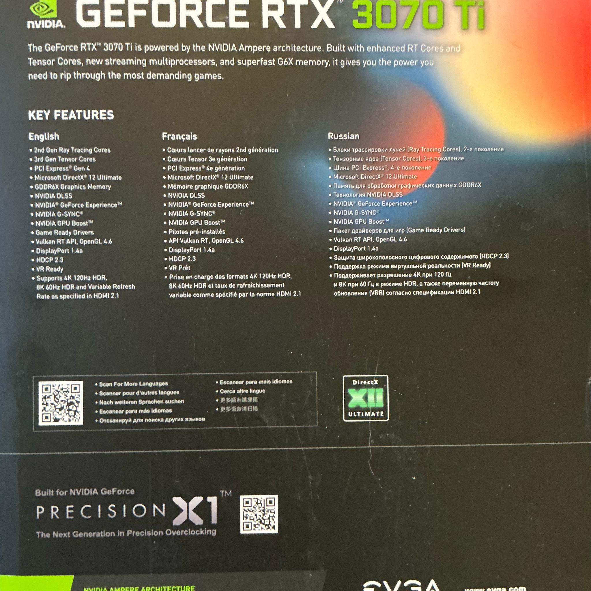 EVGA FTW3 ULTRA GAMING GeForce RTX 3070 Ti