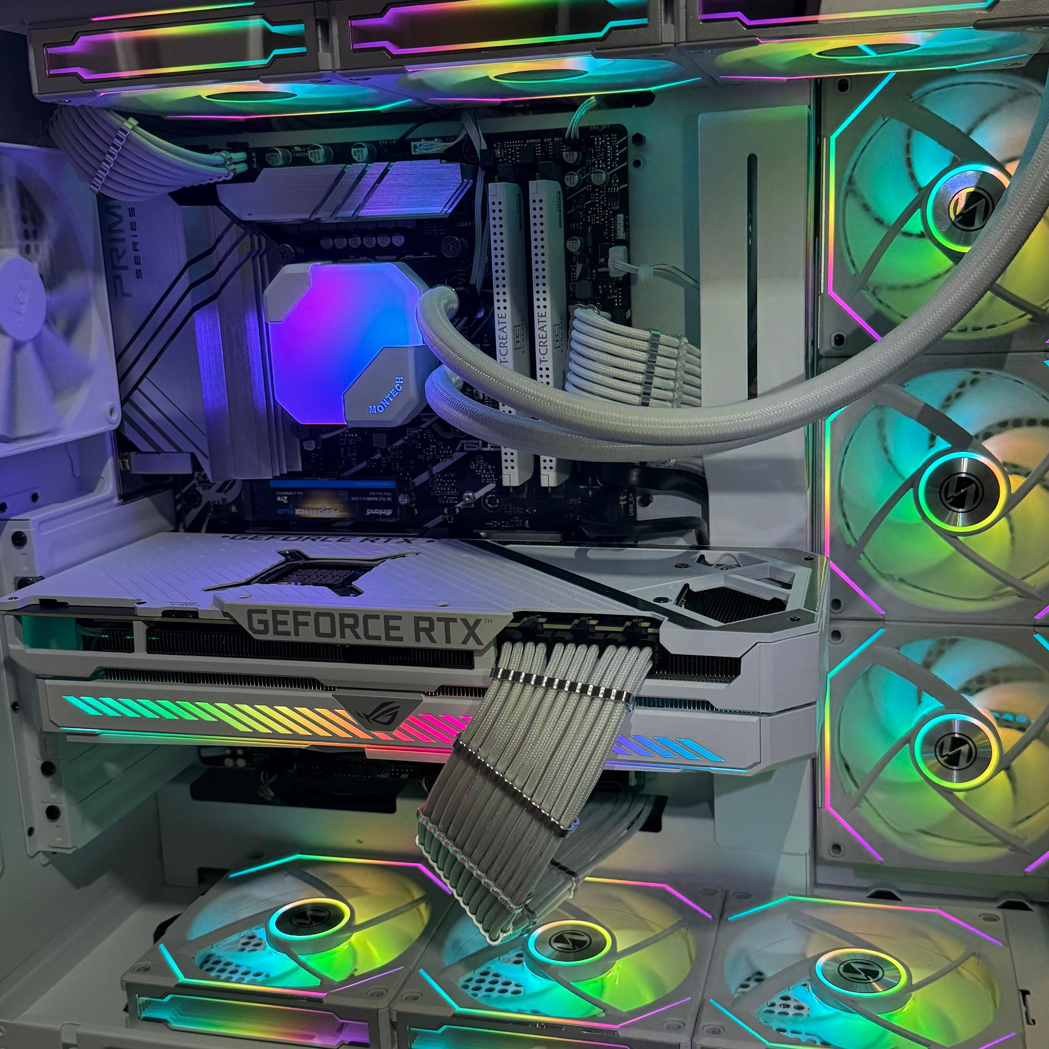 Stunning White Gaming PC.  12900K & Strix 3080 White Edition