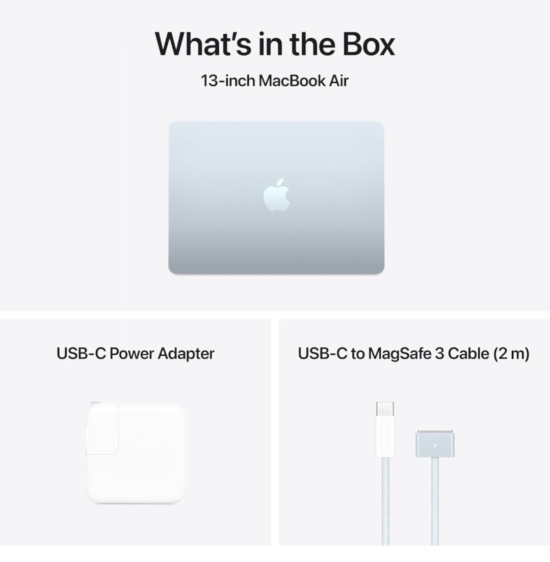 M4 MacBook Air 13-inch Laptop 2025 13.6-inch Liquid Retina Display, 16GB Unified Memory, 256GB SSD