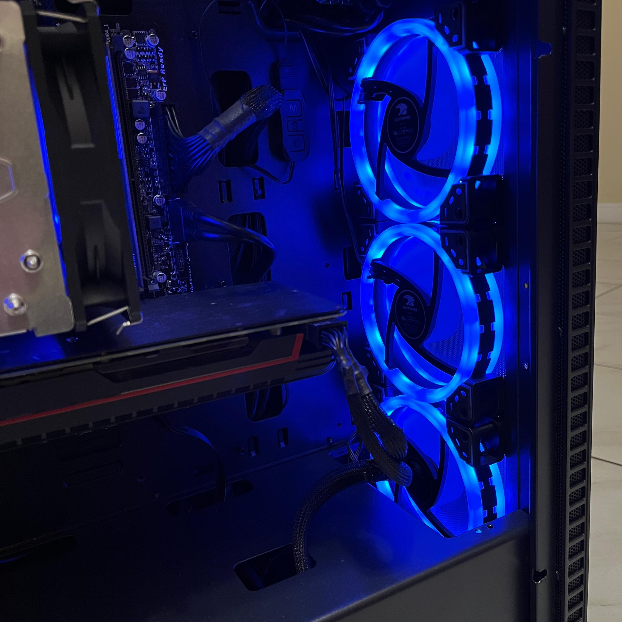 🟠🔥NVIDIA GTX 1080, Intel i7-7700, 16GB RAM, 1 TB Storage, High Performance Gaming PC w/ RGB Remote