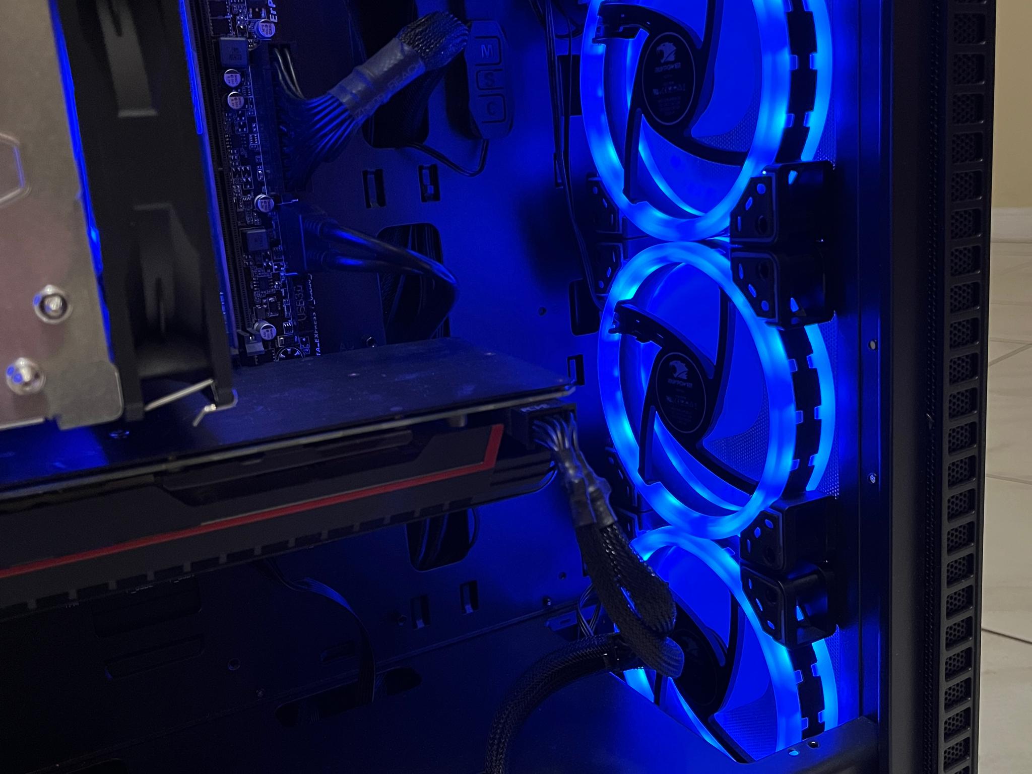 🟠🔥NVIDIA GTX 1080, Intel i7-7700, 16GB RAM, 1 TB Storage, High Performance Gaming PC w/ RGB Remote