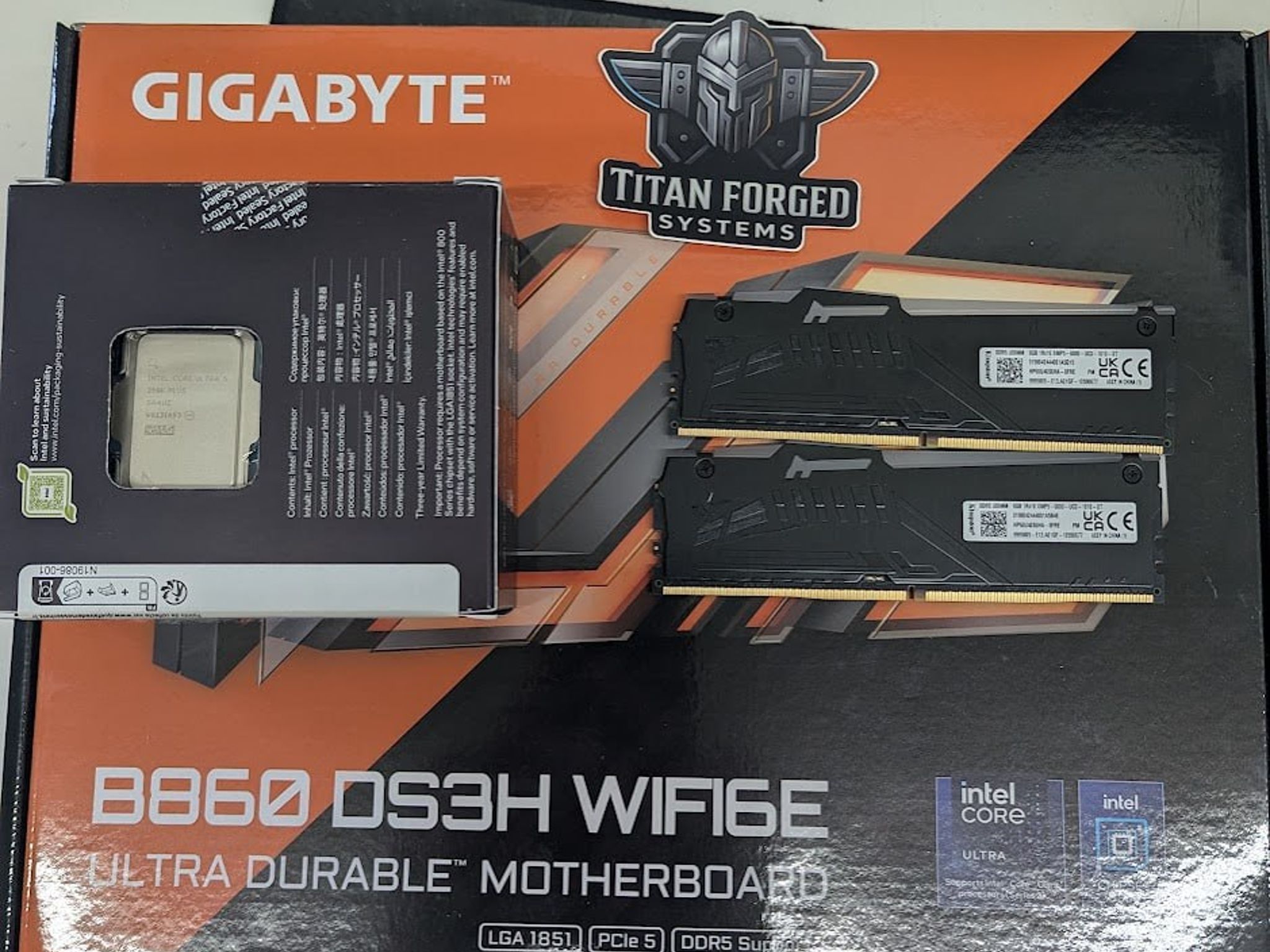 🧊 Intel Core Ultra 5 250K Plus + Gigabyte B860 DS3H WIFI6E + 16GB DDR5 Bundle