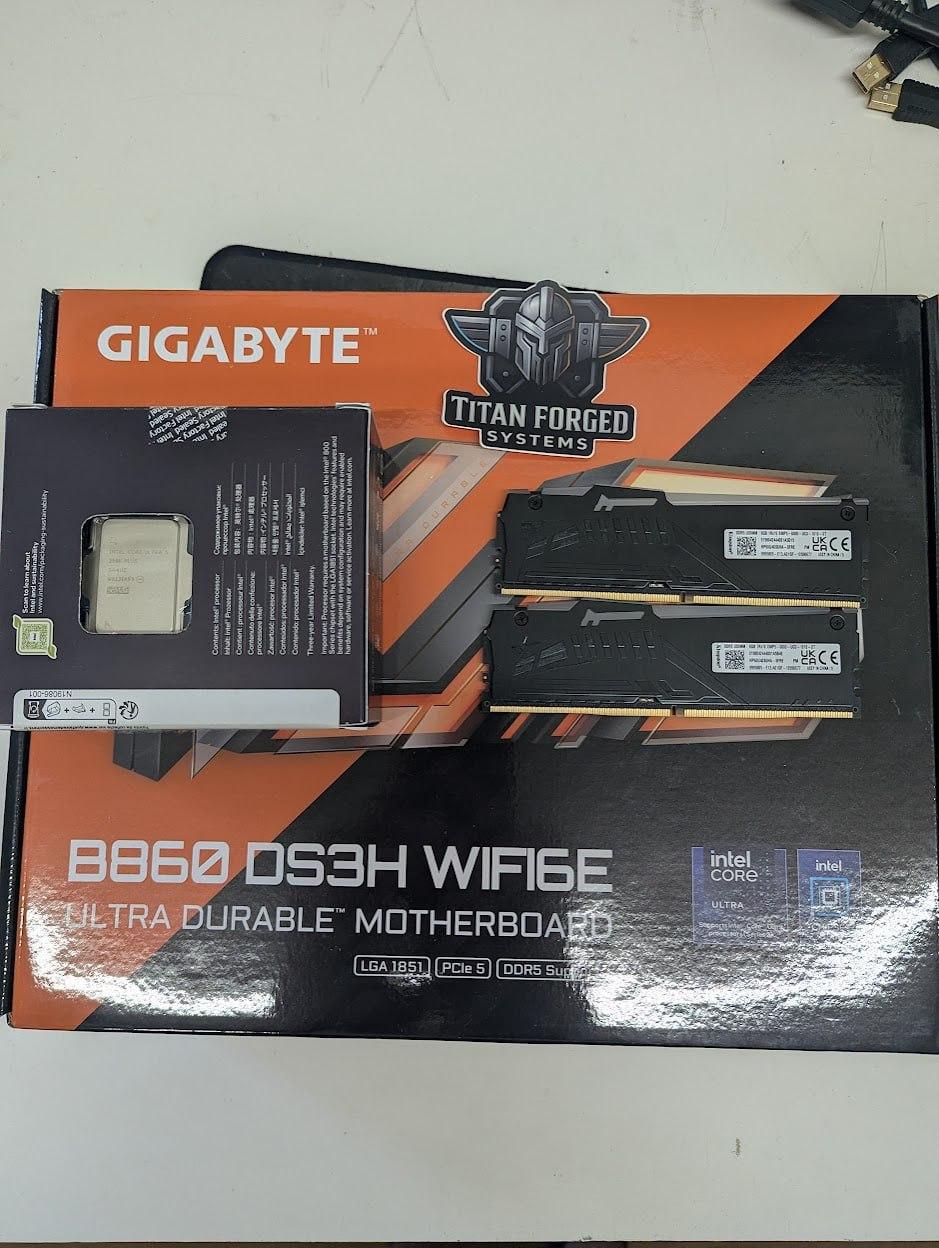 🧊 Intel Core Ultra 5 250K Plus + Gigabyte B860 DS3H WIFI6E + 16GB DDR5 Bundle
