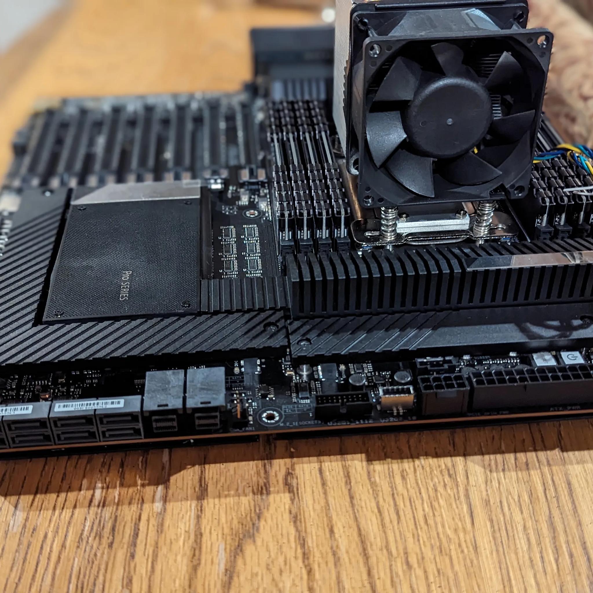 COMBO - ASUS Pro WS WRX80E-SAGE SE WIFI II with AMD Ryzen Threadripper PRO 5955WX CPU - 256gb RAM