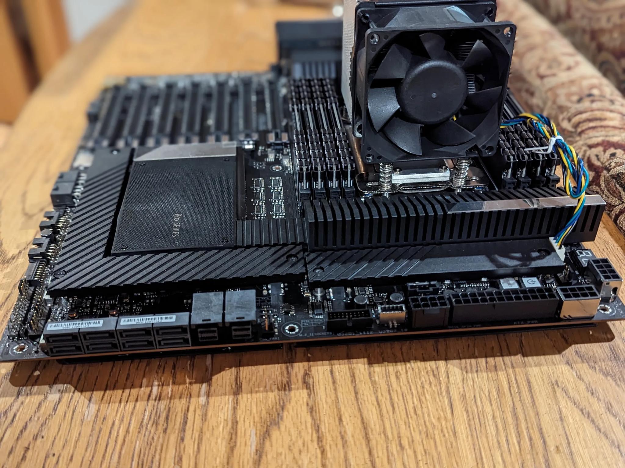 COMBO - ASUS Pro WS WRX80E-SAGE SE WIFI II with AMD Ryzen Threadripper PRO 5955WX CPU - 256gb RAM
