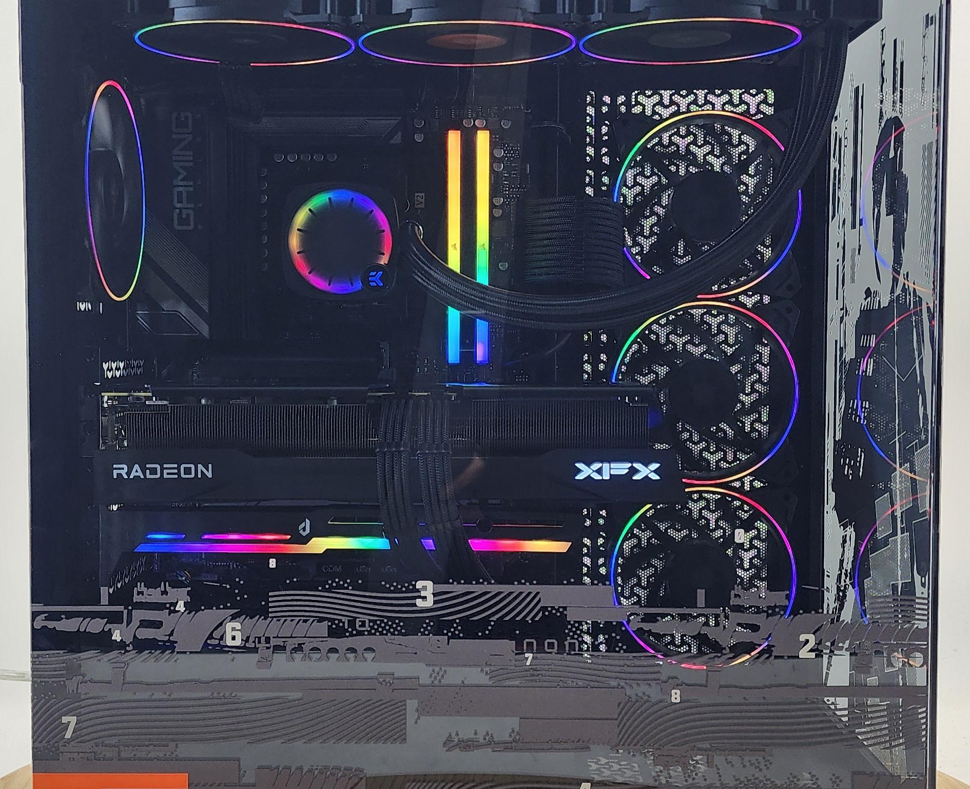Gaming PC Ryzen 7 7800X3D 48GB RAM 2TB SSD RX 9070 XT 16GB Windows 11 Computer