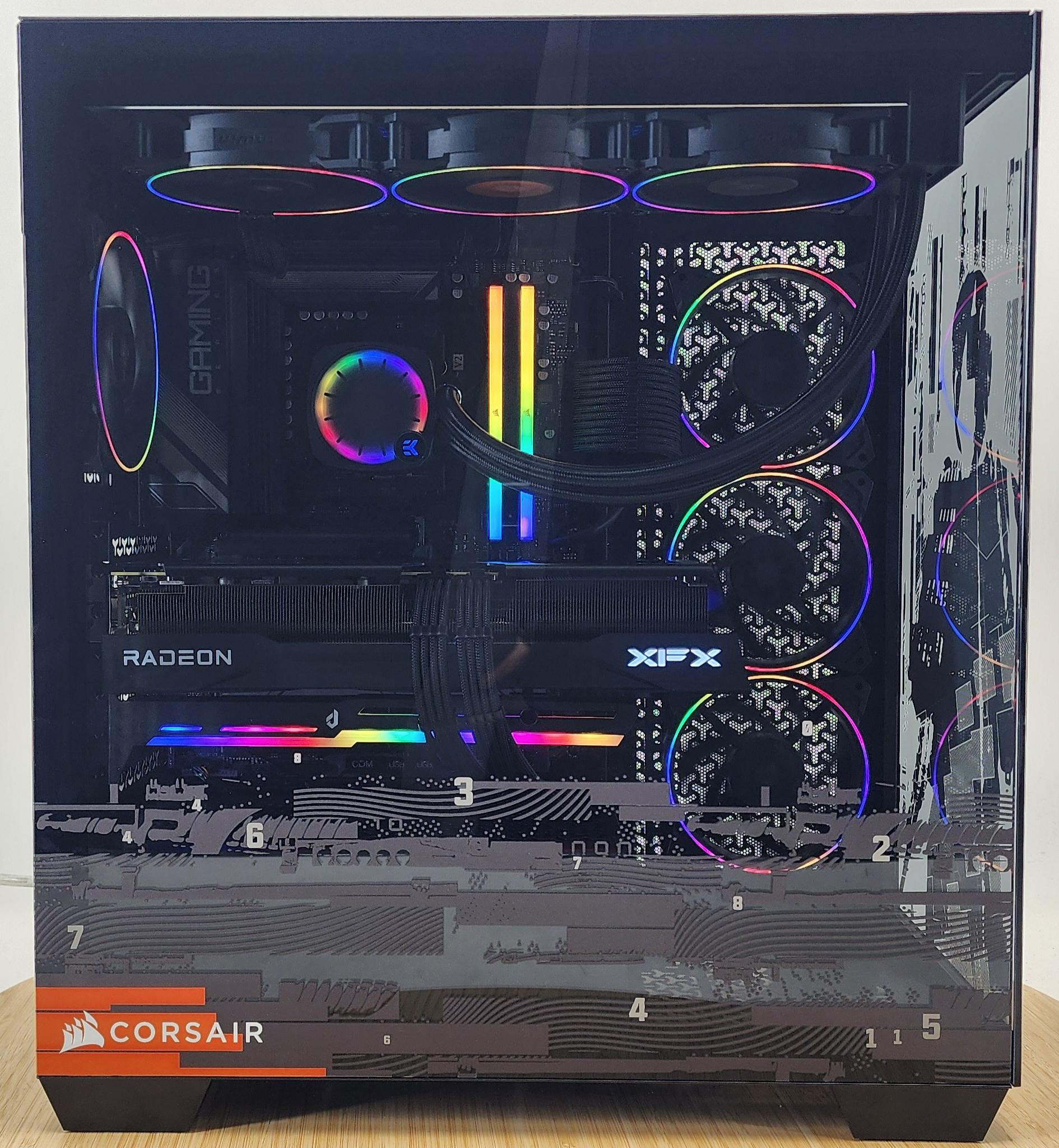 Gaming PC Ryzen 7 7800X3D 48GB RAM 2TB SSD RX 9070 XT 16GB Windows 11 Computer