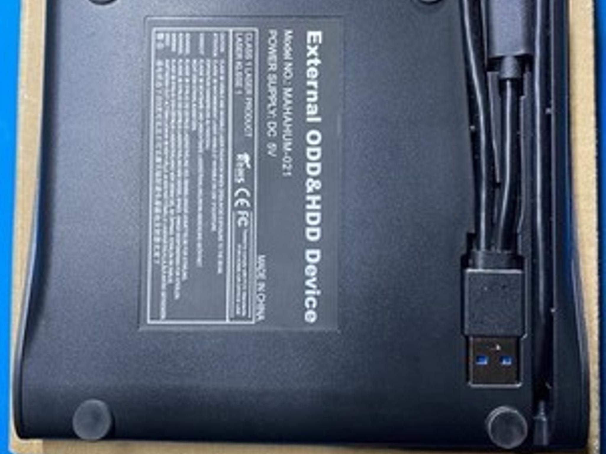 Pop-Up Mobile MAHA-UM-021 External USB CD/DVD+/-RW Drive 8x Black