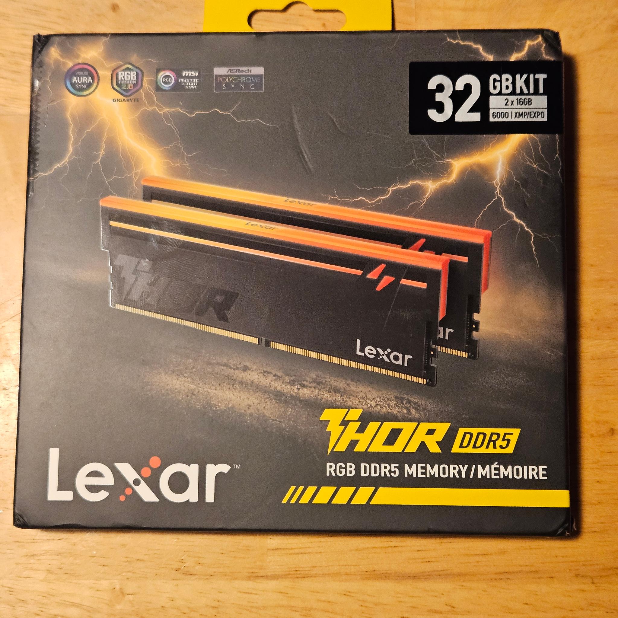 Lexar Thor RGB Gaming 32GB DDR5 KIT
