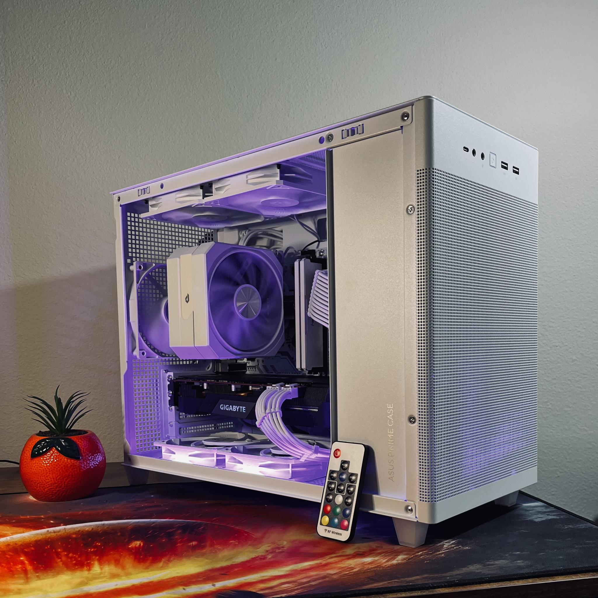 WHITE GAMING PC(RYZEN 5 3500x+RX 5700xt)