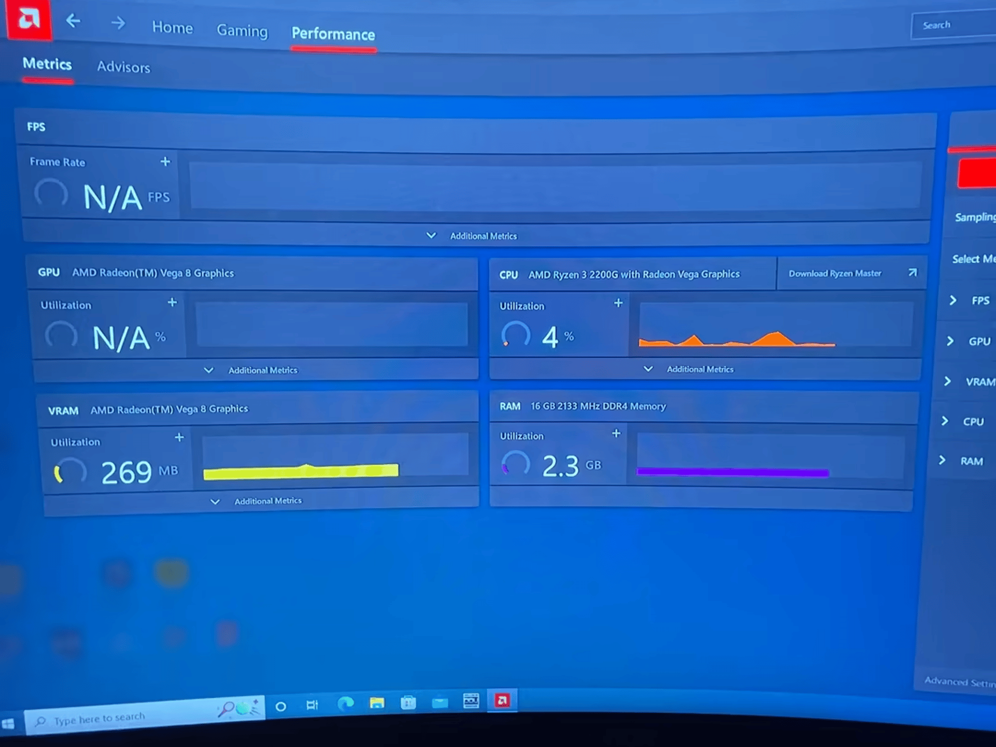 Ryzen 3 2200G Vega 8 Graphics