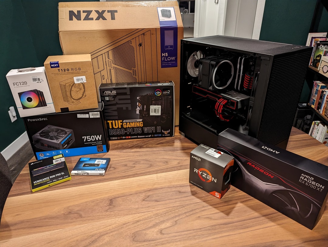 All AMD Clean Custom Build - Ryzen 5 5600/Radeon RX 6700XT 12GB