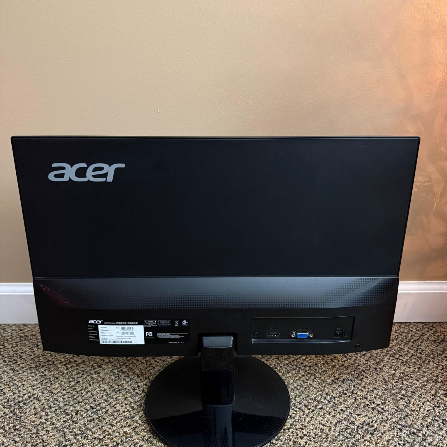 Acer 21.5 Inch Full HD (1920 x 1080) IPS Ultra-Thin Zero Frame Computer Monitor