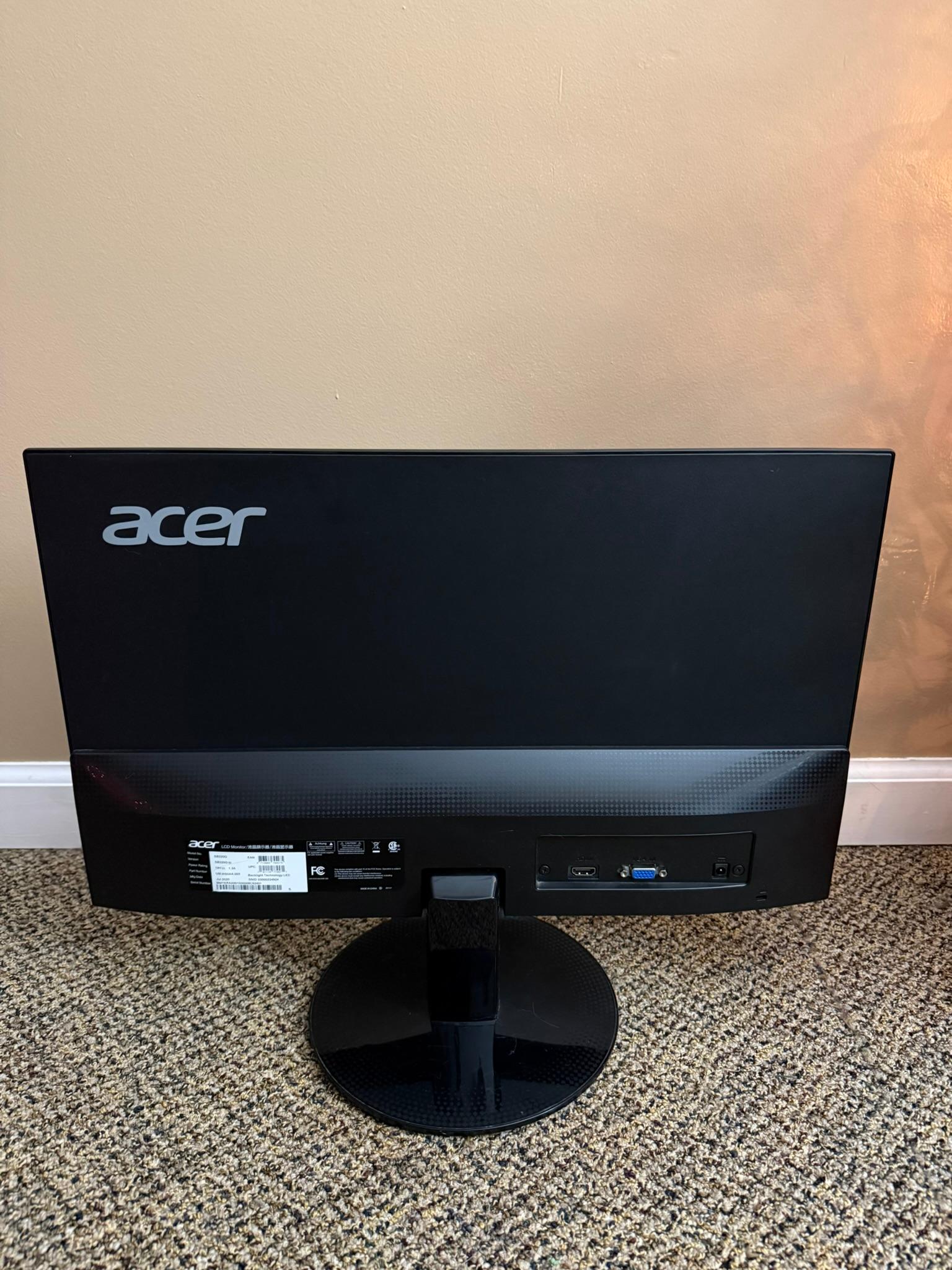 Acer 21.5 Inch Full HD (1920 x 1080) IPS Ultra-Thin Zero Frame Computer Monitor