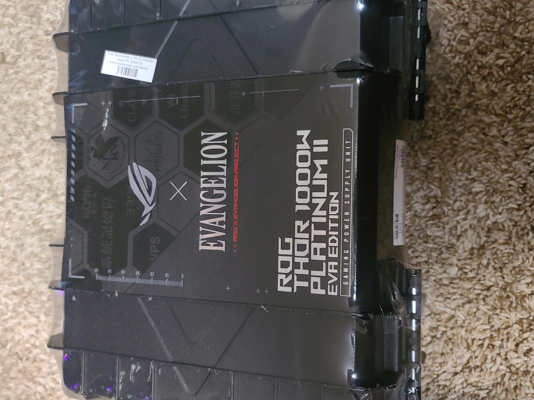 ROG Thor 1000w platinum 2 Eva edition Rog Evangelion