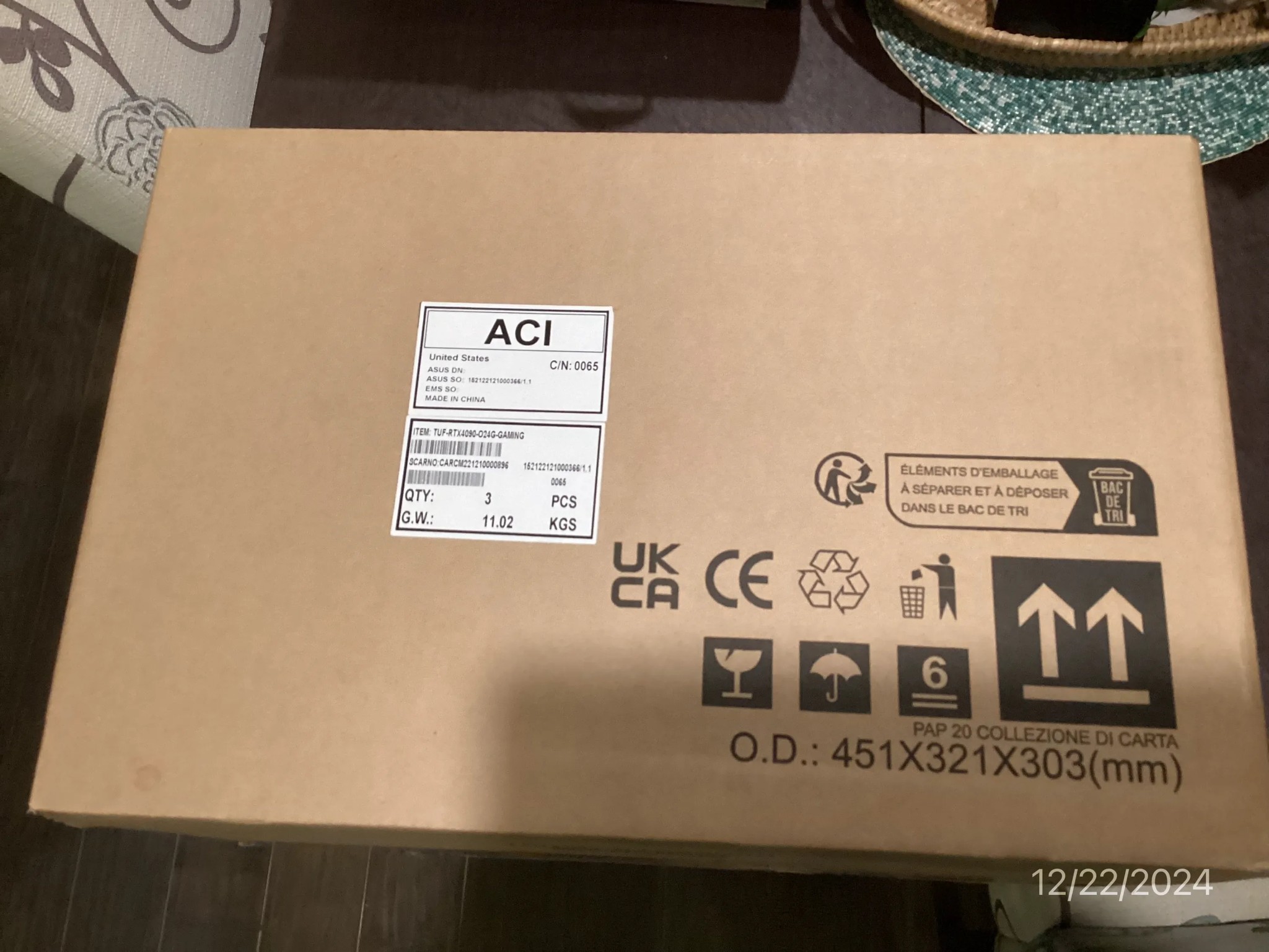 + New + ASUS TUF Gaming GeForce RTX 4090 OC Edition PCIe 4.0 24GB GDDR6X HDMI 2.1a DisplayPort 1.4a