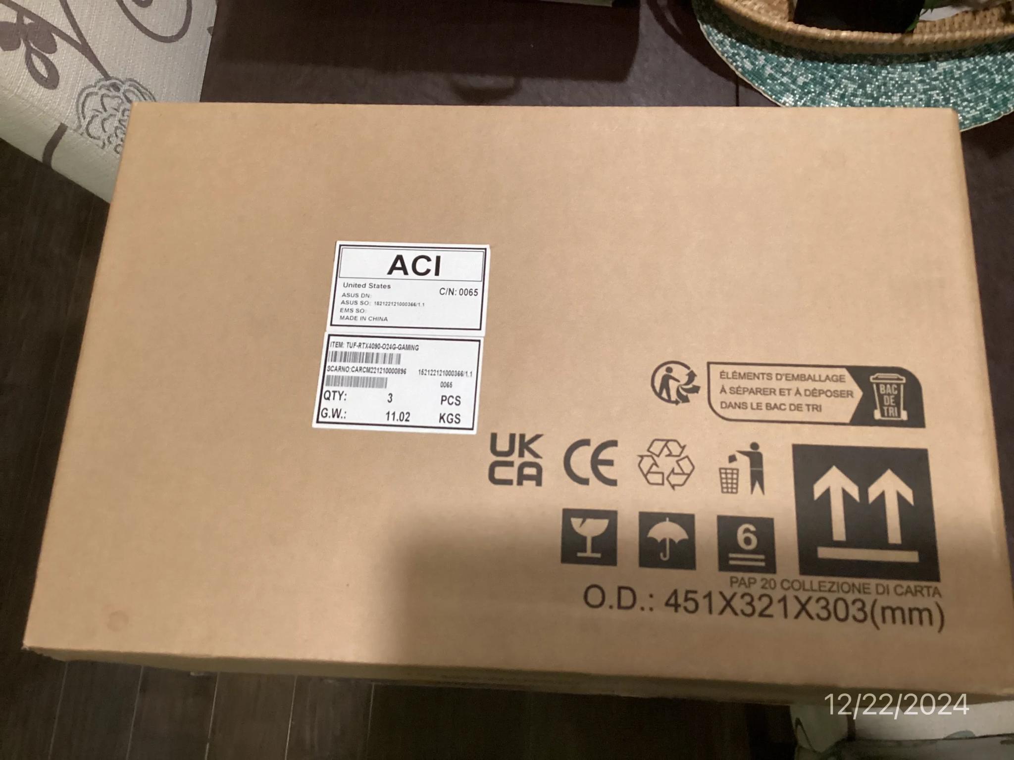 + New + ASUS TUF Gaming GeForce RTX 4090 OC Edition PCIe 4.0 24GB GDDR6X HDMI 2.1a DisplayPort 1.4a