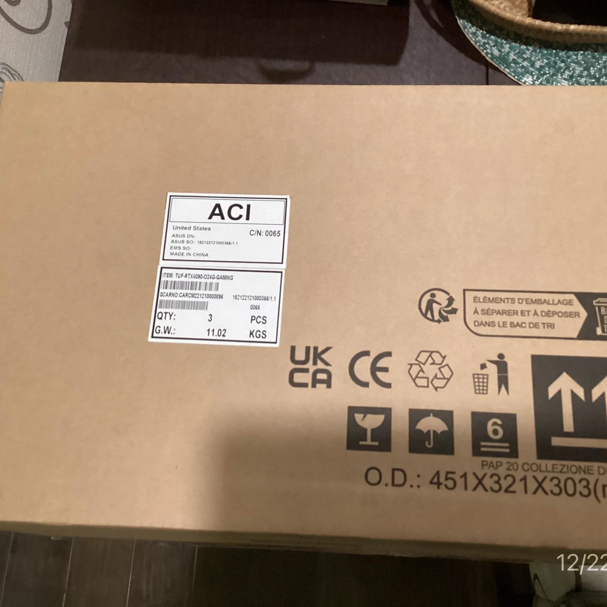 + New + ASUS TUF Gaming GeForce RTX 4090 OC Edition PCIe 4.0 24GB GDDR6X HDMI 2.1a DisplayPort 1.4a