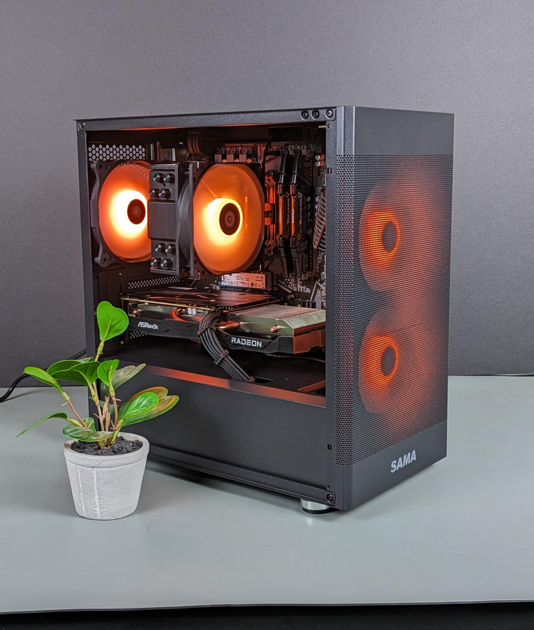 🖤Black Mid Range PC🖤 | Ryzen 5 5500 | Rx 6600 | 1 TB M.2