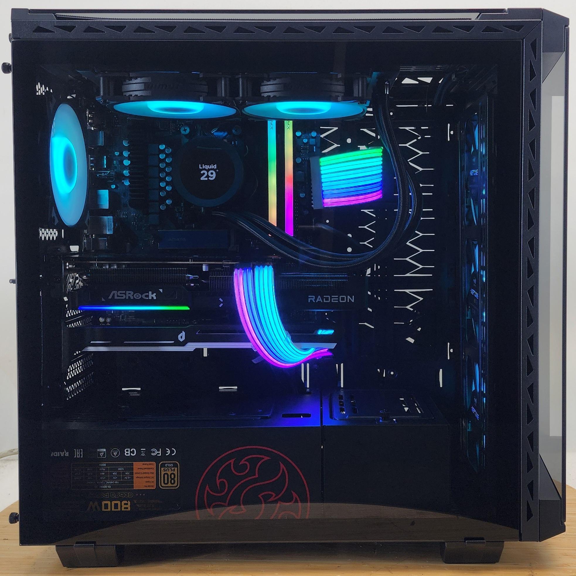 Gaming PC Ryzen 7 7700X 32GB RAM 1TB SSD RX 9070 16GB Win11 Computer