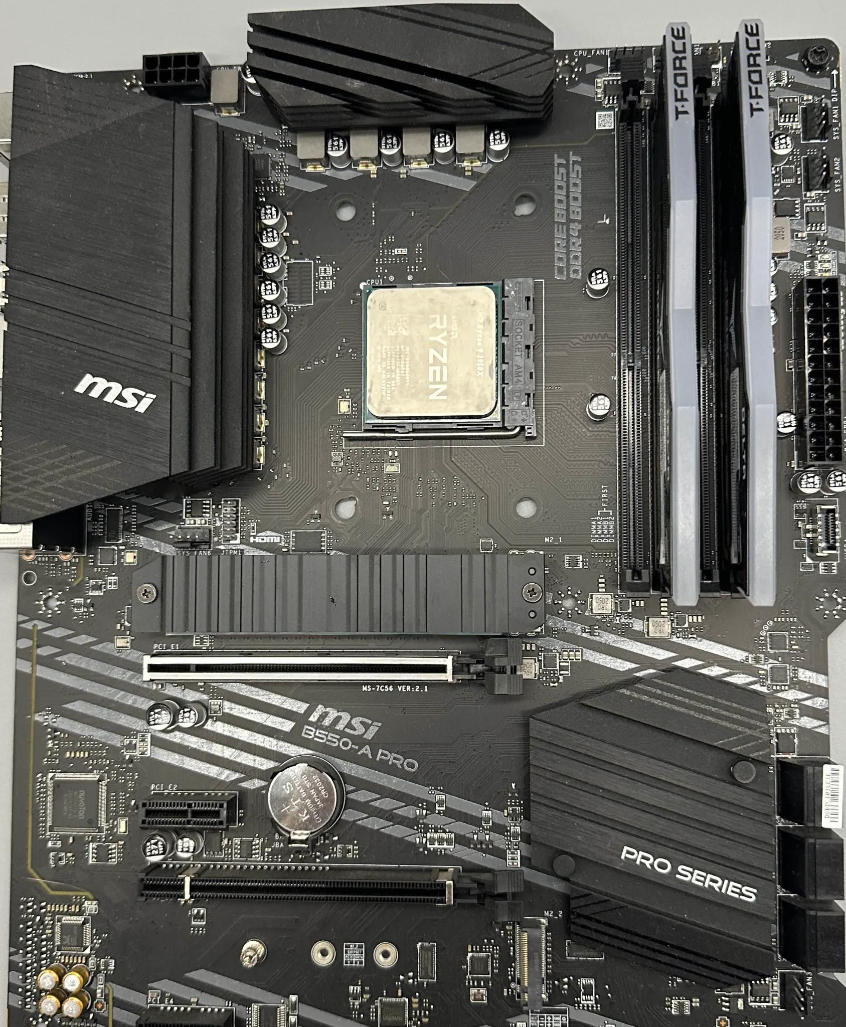 MSI B550-A PRO AMD Ryzen 9 3950x 32gb 3200mhz
