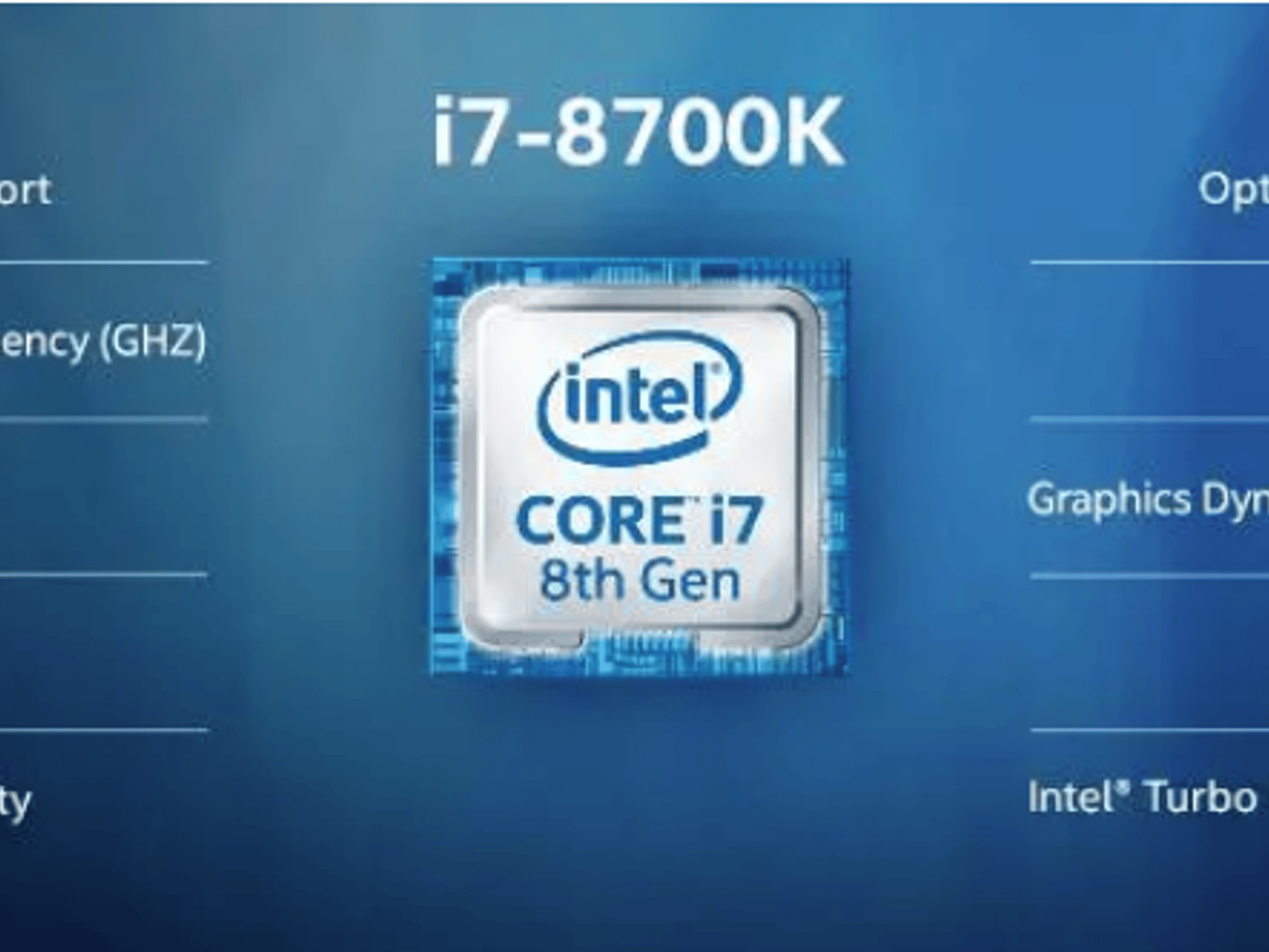 Intel Core i7-8700K Desktop Processor in Original Retail Box