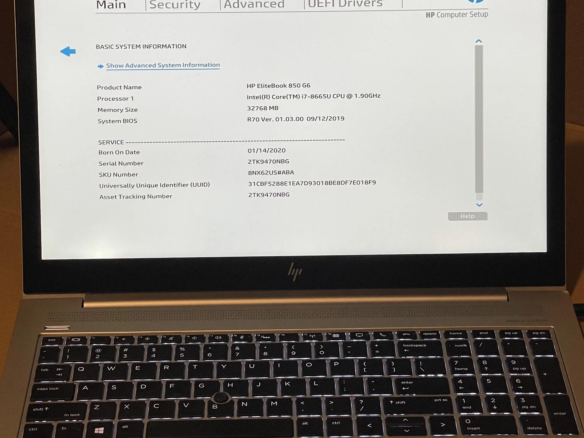 HP EliteBook 850 G6, Used, 15", i7-8665U, 32GB, 512GB