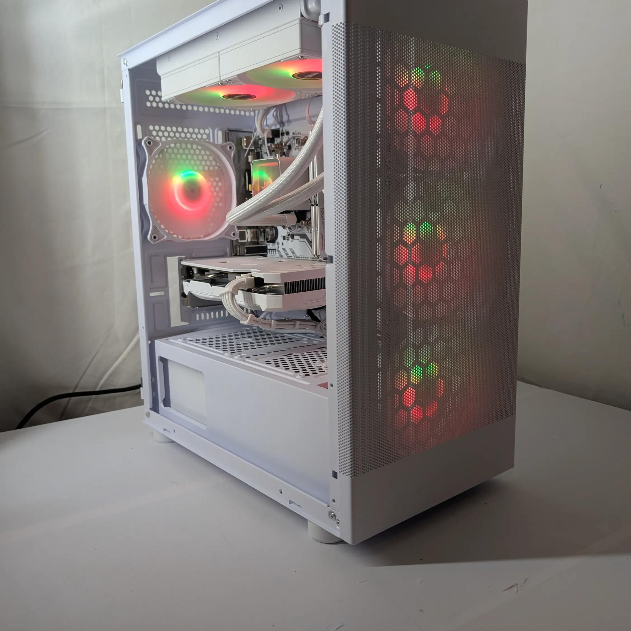 🔥 White Gaming PC – RTX 4060 | Ryzen 5 3600 | 32GB RAM | 1TB NVMe | Wi-Fi & Bluetooth 🔥