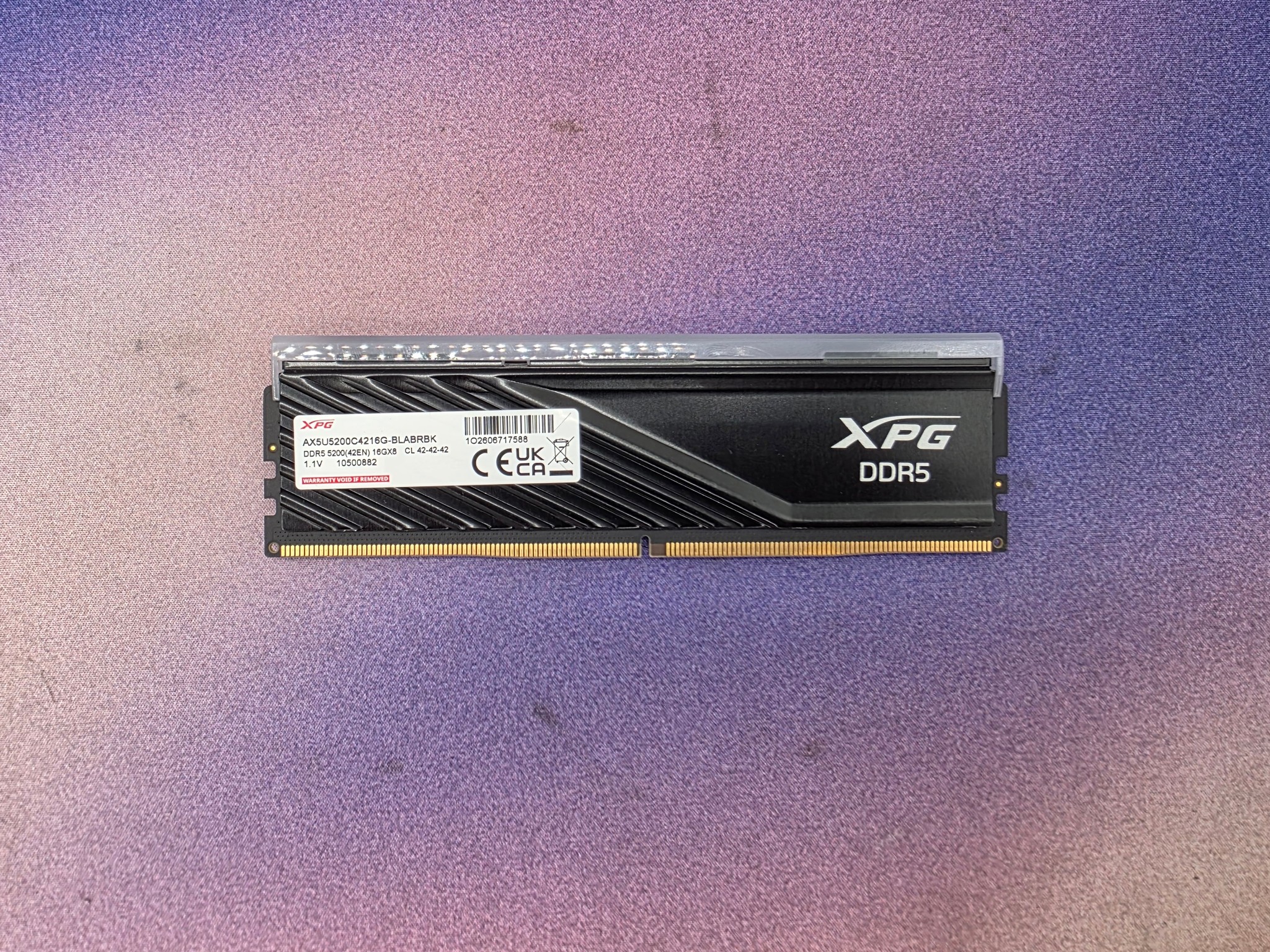 ADATA XPG Lancer Blade RGB DDR5 Ram 16GB (1x16GB) 5200MHz CL42