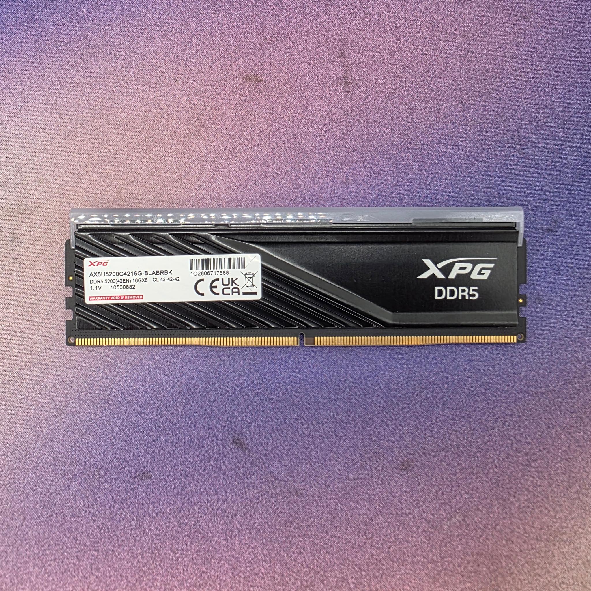 ADATA XPG Lancer Blade RGB DDR5 Ram 16GB (1x16GB) 5200MHz CL42