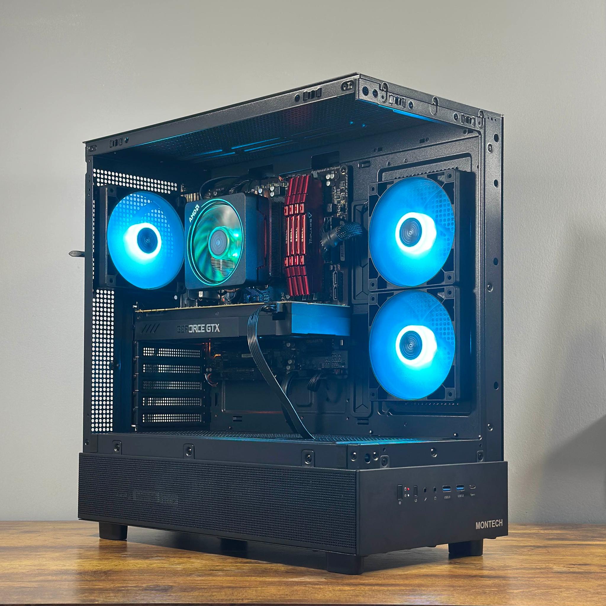 GTX 1070 8GB | Ryzen 7 2700X | 16GB DDR4 | 512GB SSD | Win11 | WIFI | 1080P Custom Gaming PC
