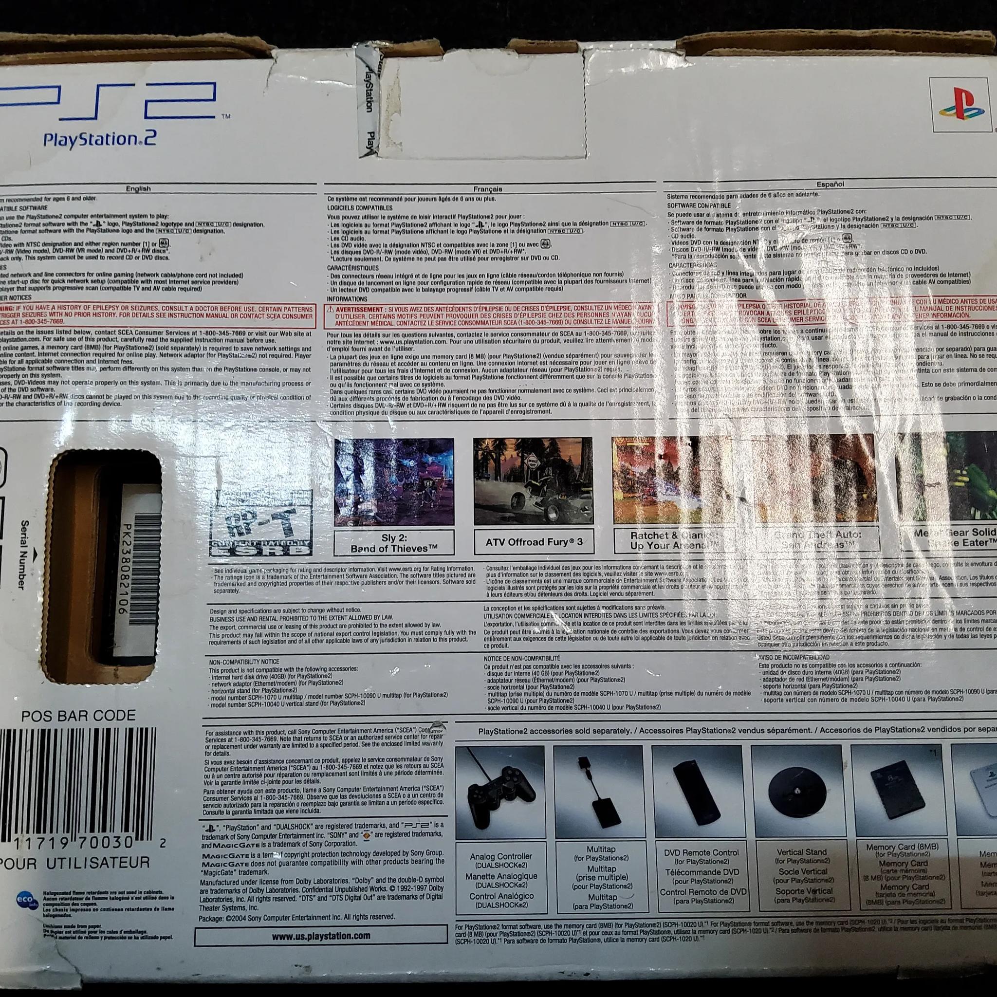 PlayStation 2 Dual Shock Controller + Memory Card with Original Box