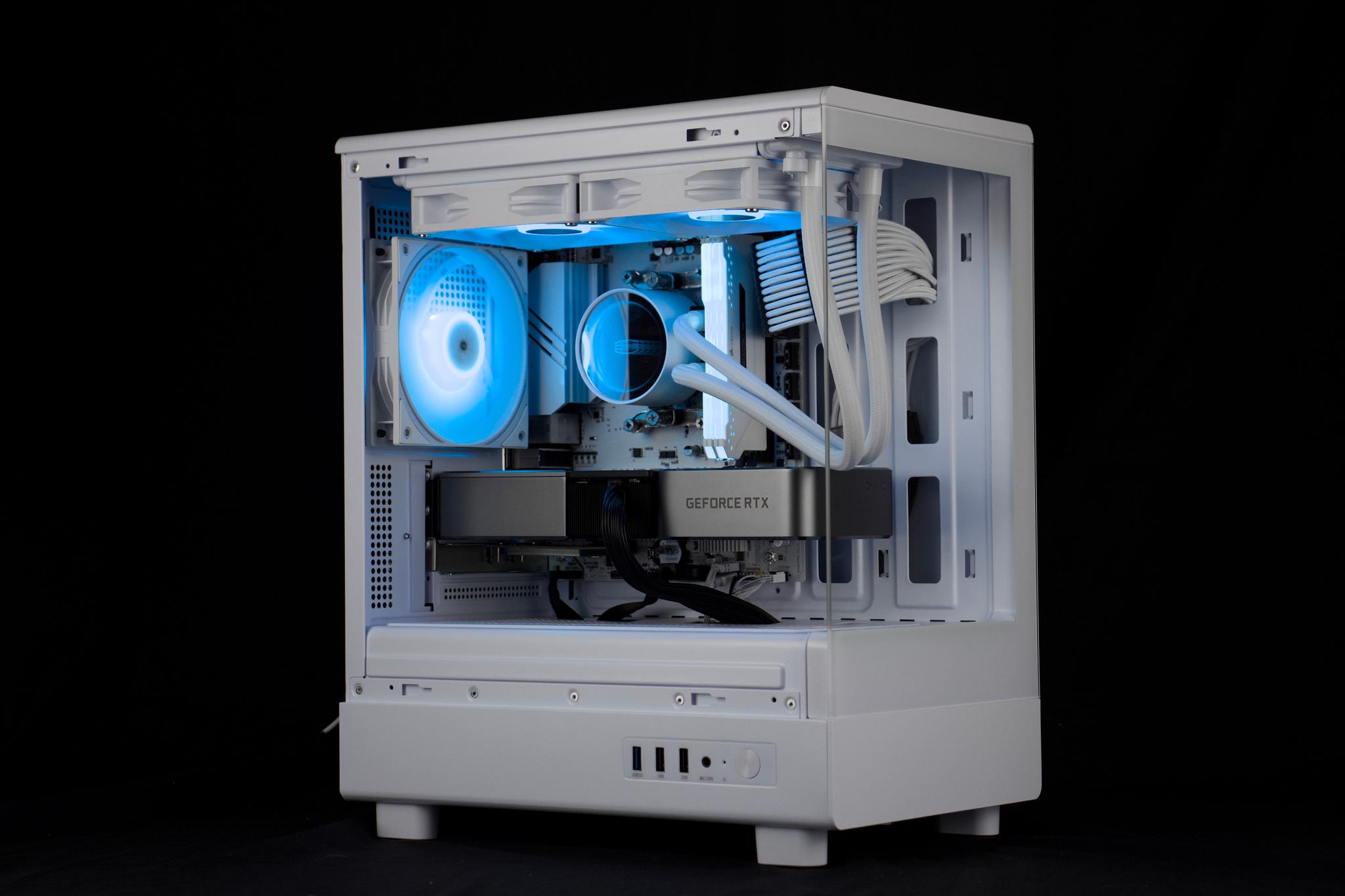 🧊❄️🧊 White Gaming PC – RTX 3070 TI, Ryzen 5 5600, 16GB RAM, 1TB NVMe SSD - WiFi, BlueTooth 🧊❄️🧊