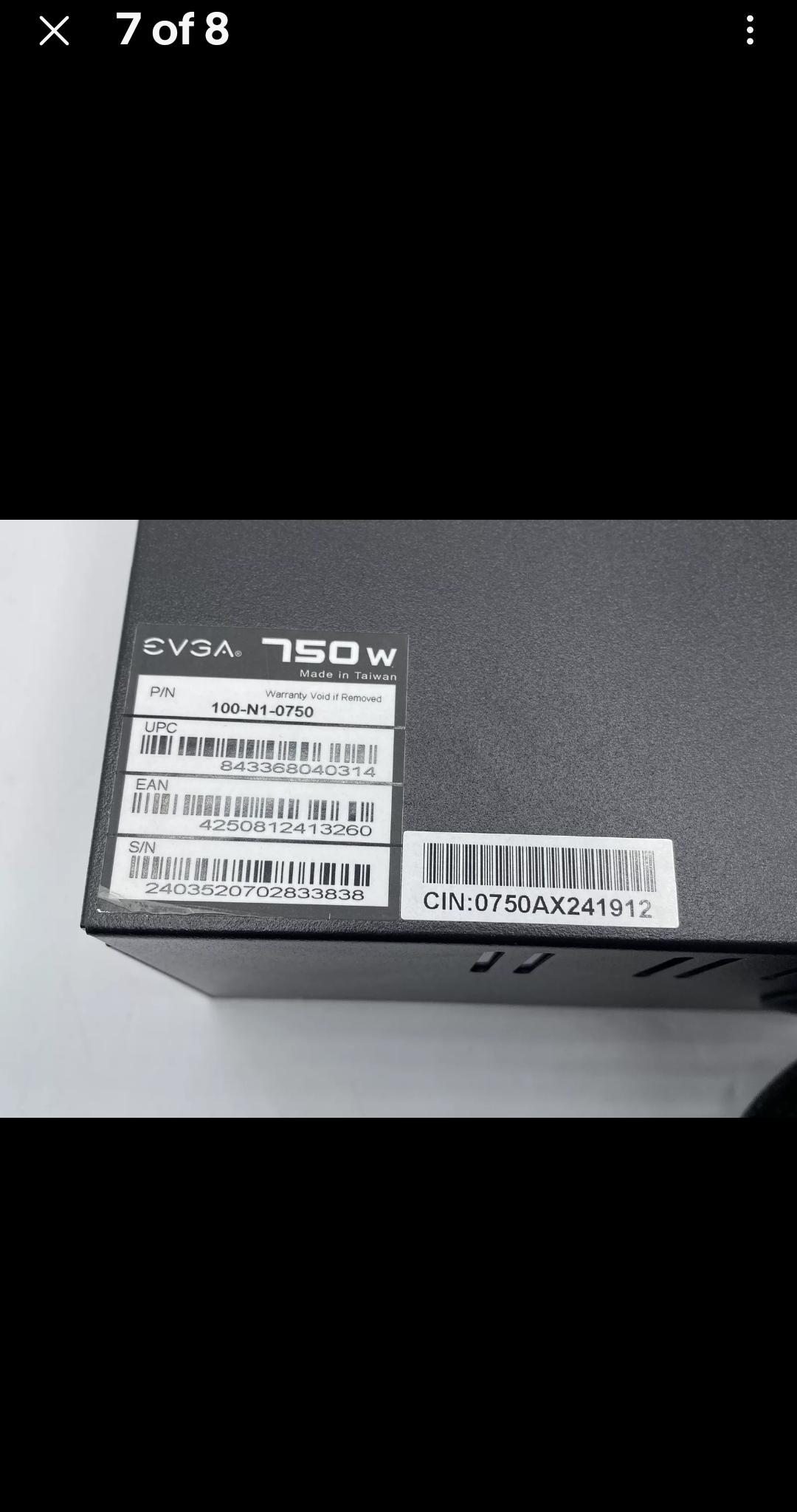 EVGA 750w