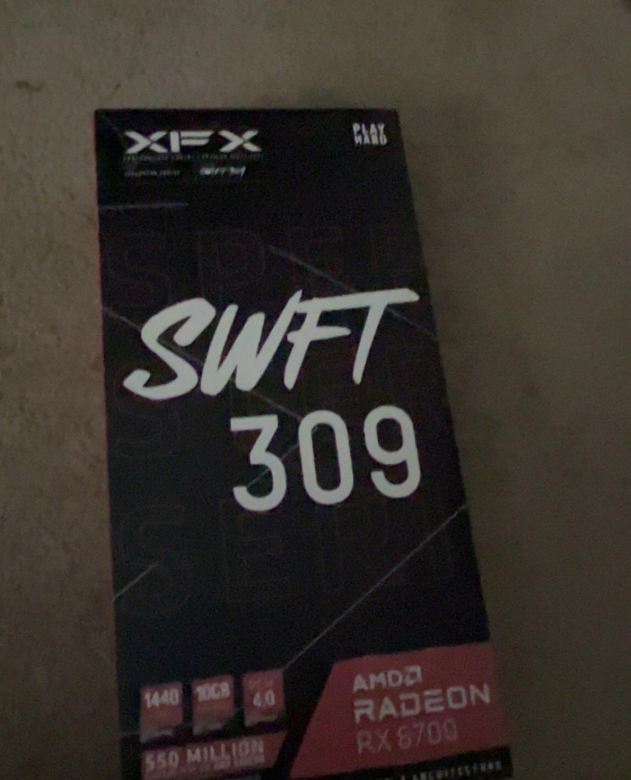 XFX SWFT 309 AMD Radeon RX 6700 (NON-XT) 10GB VRAM