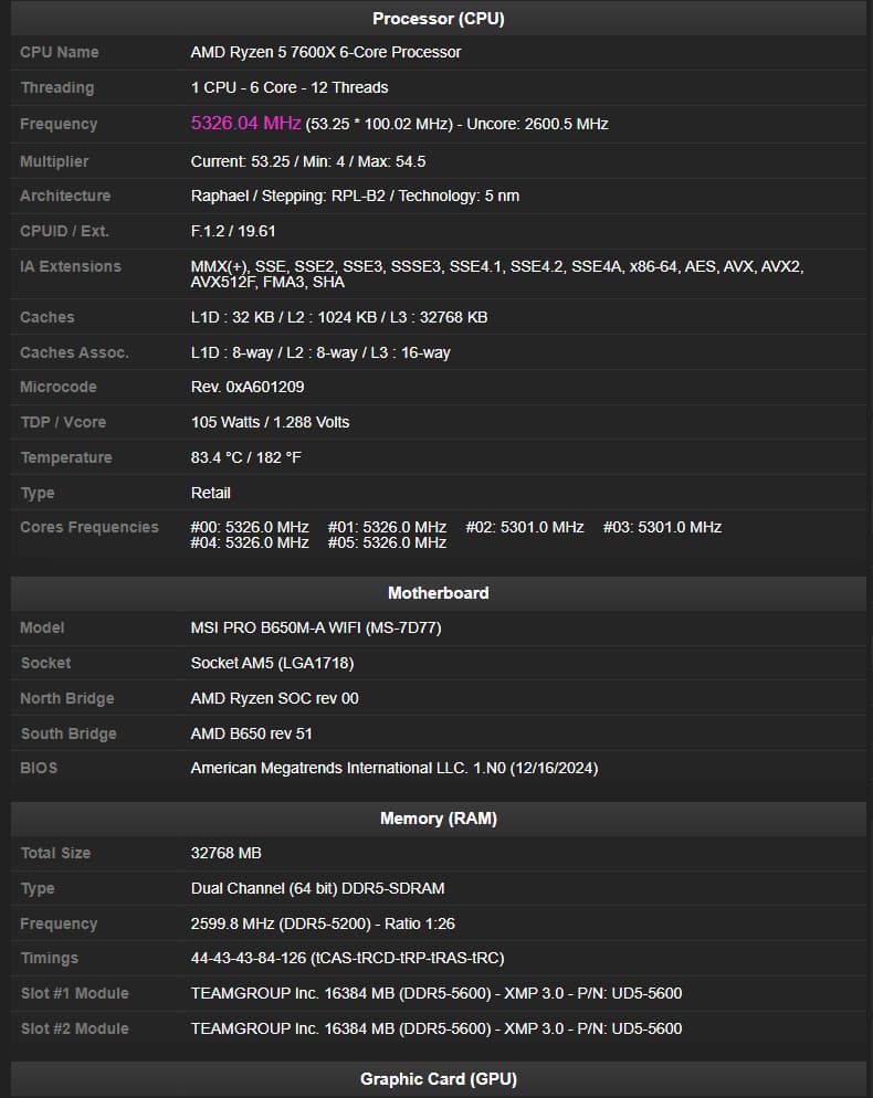 AMD Ryzen 5 7600X 7600XT 240 AIO 4TB