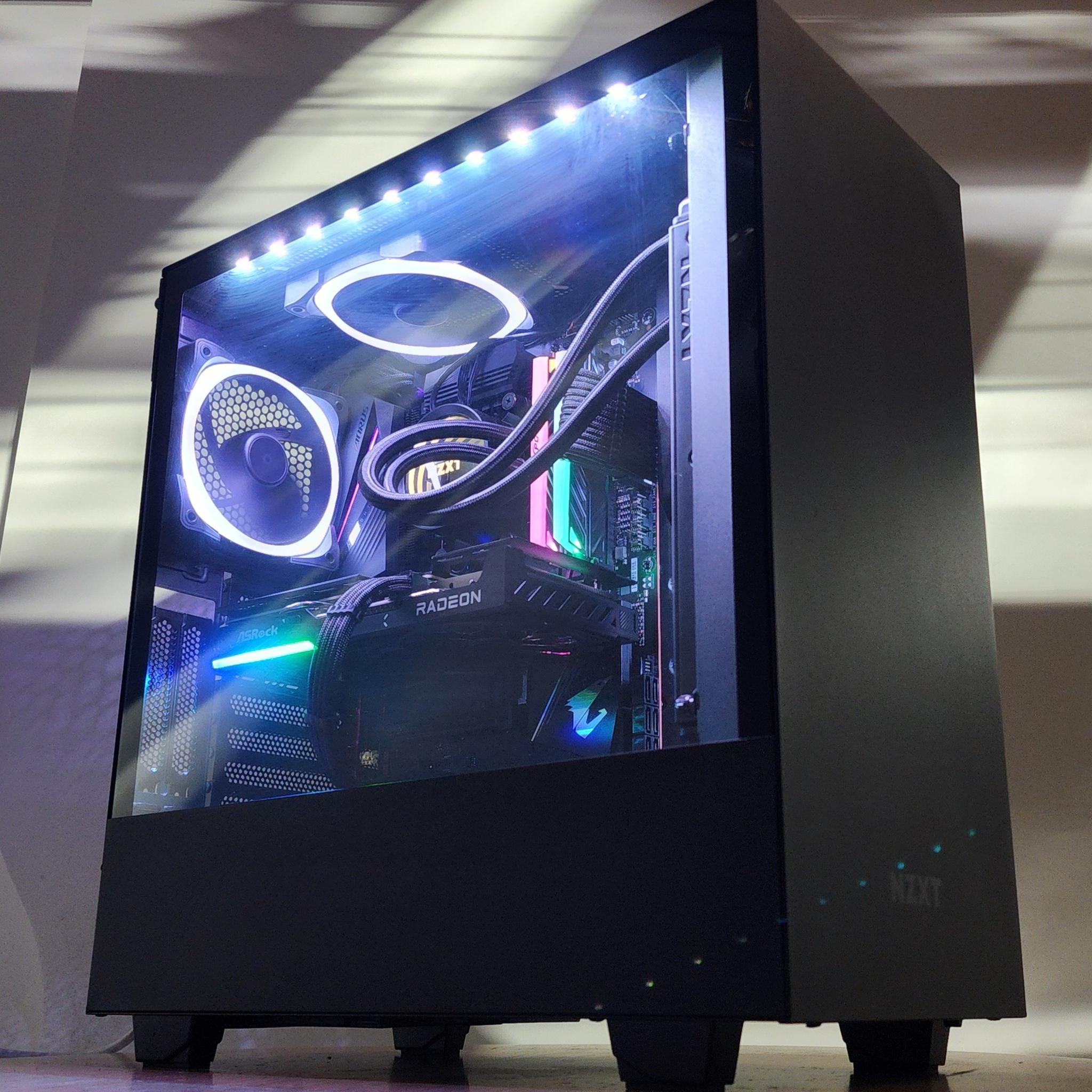 Gaming PC Ryzen 5 5600X 16GB RAM 500GB SSD RX 9060 8GB Windows 11 Computer