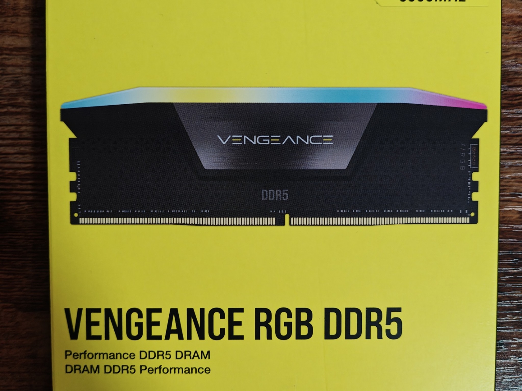 CORSAIR Vengeance RGB 32GB (2 x 16GB) 288-Pin PC RAM DDR5 6000 (PC5 48000)