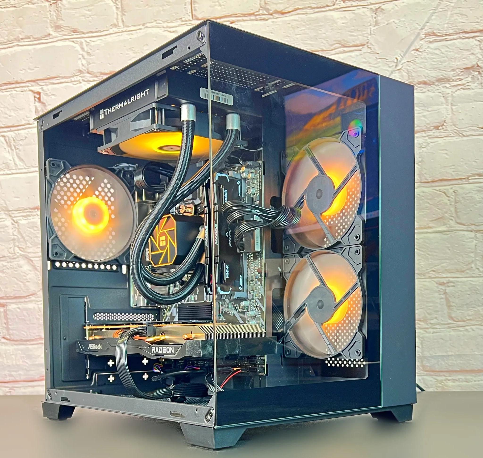 Liquid Cooled Ryzen 5 3600 RX 6600 16GB RAM 1TB M.2 Gaming/Streaming PC