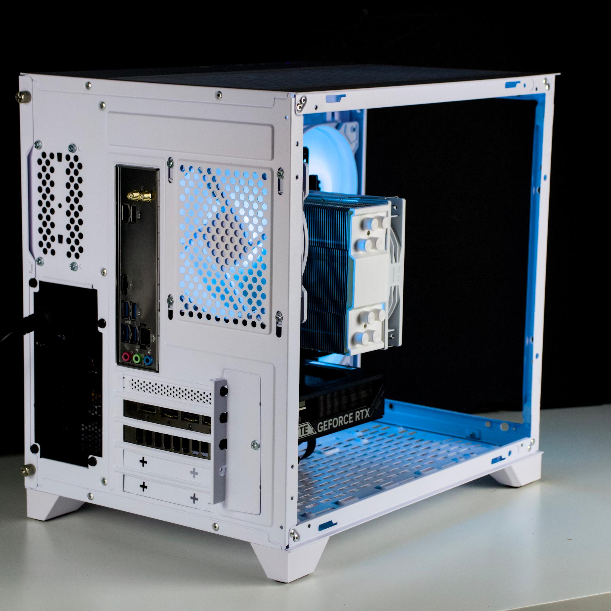 🧊❄️🧊 White Gaming PC – RTX 5060 , Ryzen 5 5600X, 32GB RAM, 1TB SSD - WiFi, BlueTooth 🧊❄️🧊