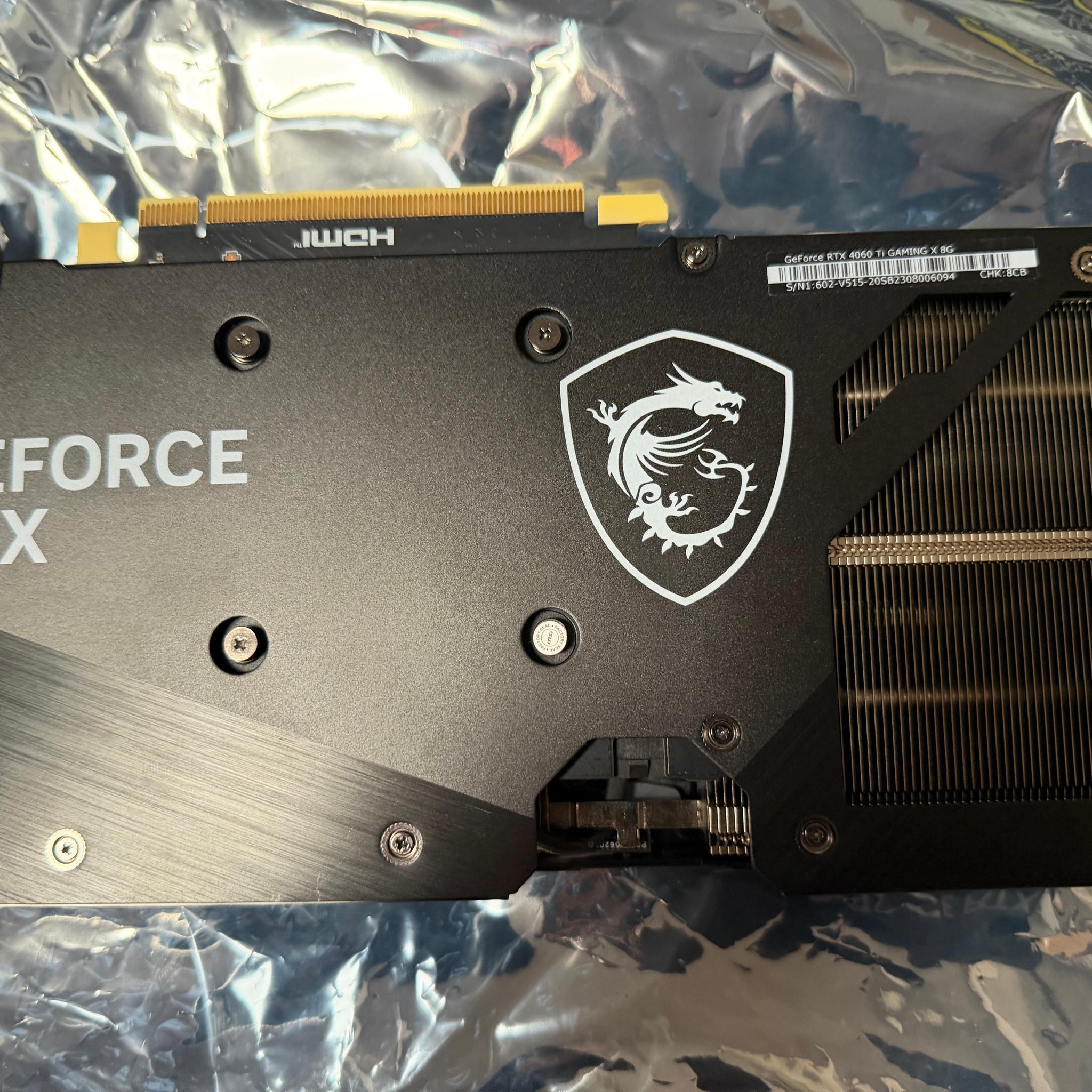 MSI NVIDIA GeForce RTX 4060 Ti Gaming X Dual Fan 8GB GDDR6 PCIe 4.0 Graphics Card
