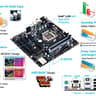 GIGABYTE GA-Q87M-D2H, I5 4590, 16gb DDR3 Combo! LGA1150 mATX Motherboard W/ IO