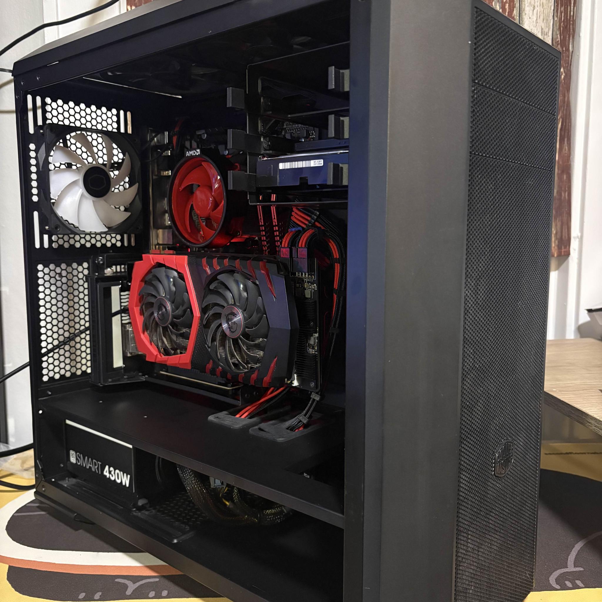 Black Cat Ember – Ryzen 5 | GTX 1070 8GB | 16GB RAM | RGB Gaming PC