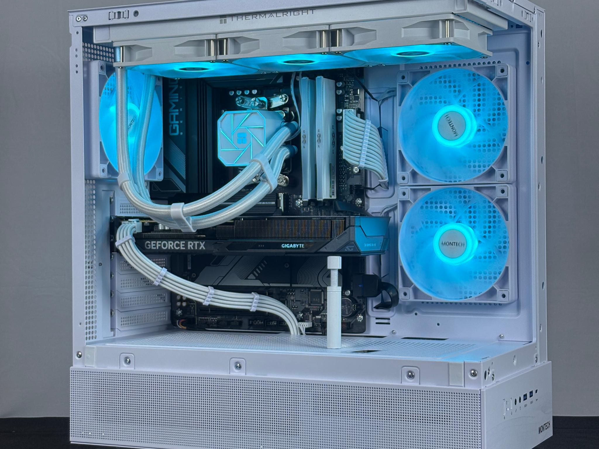 🤍 White RTX 5060 + Ryzen 5 PC | 32GB DDR5 | Full ARGB Control | WiFi + BT