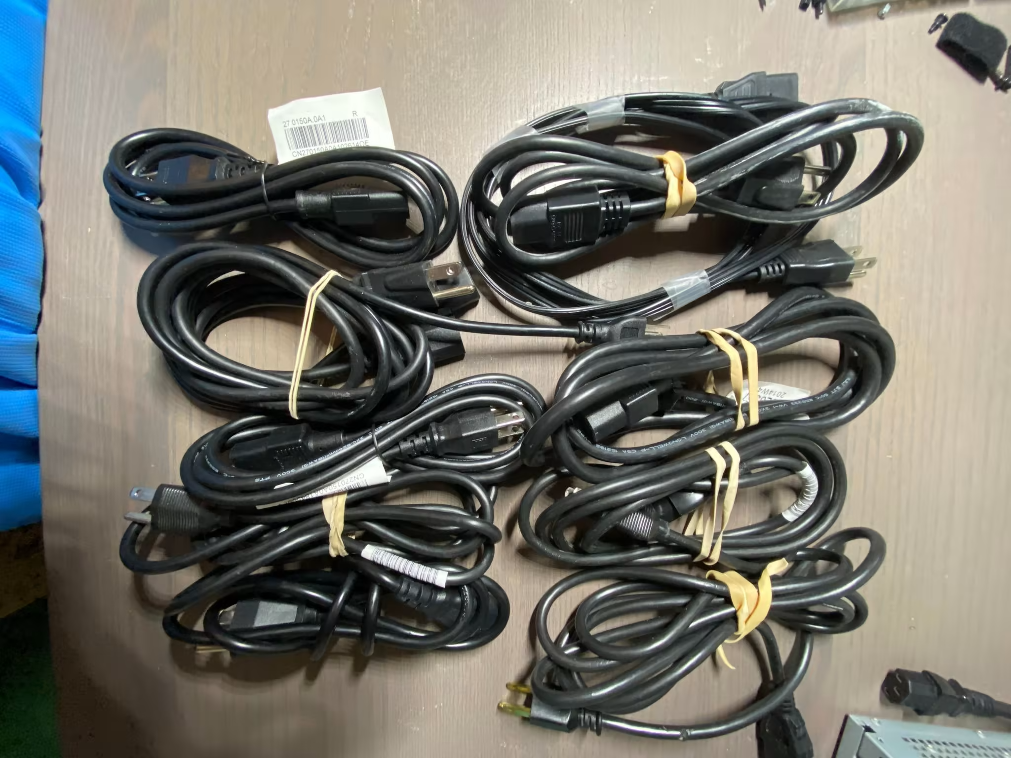 3 Prong Pin AC Power Cord Cable for PC Desktop Computer (BUNDLE OF 10)