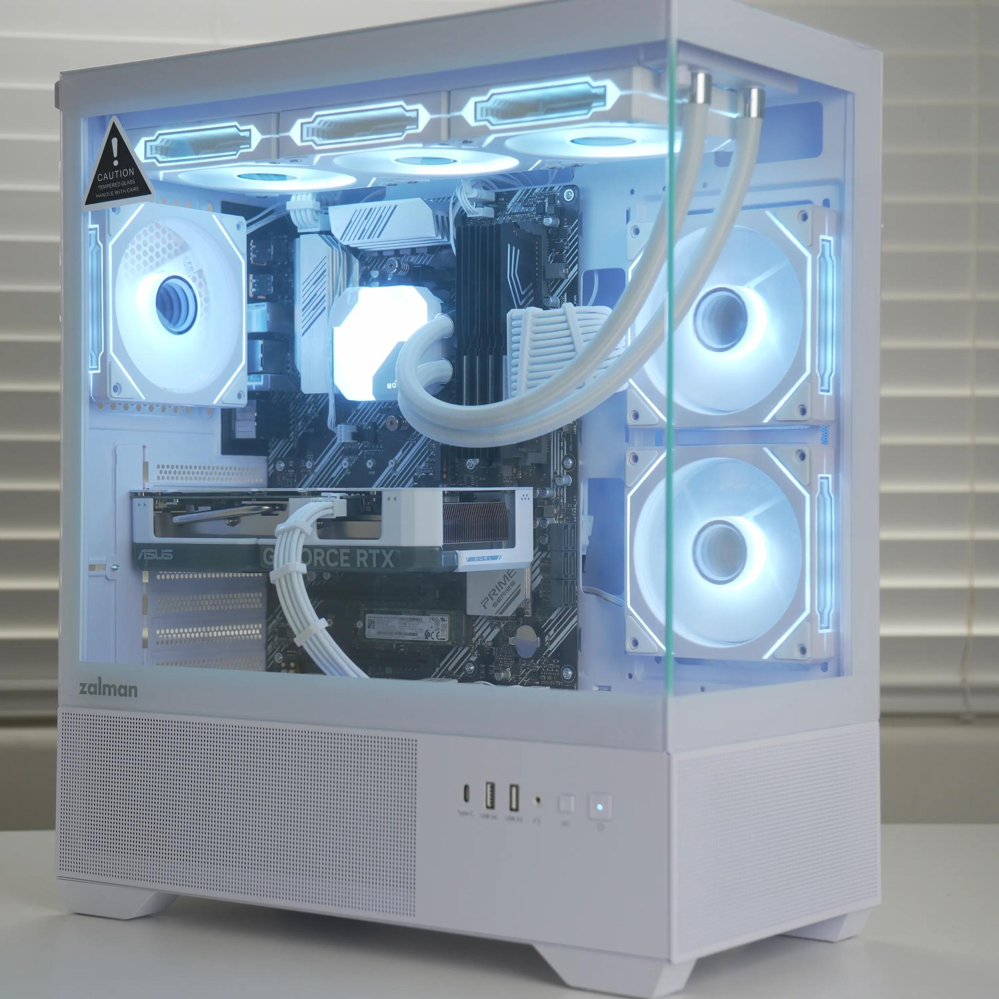 RTX 4060 | RYZEN 7 3700X | 32GB RAM | 1TB SSD | Wifi + BT | Windows 11 - Water Cooled Gaming PC