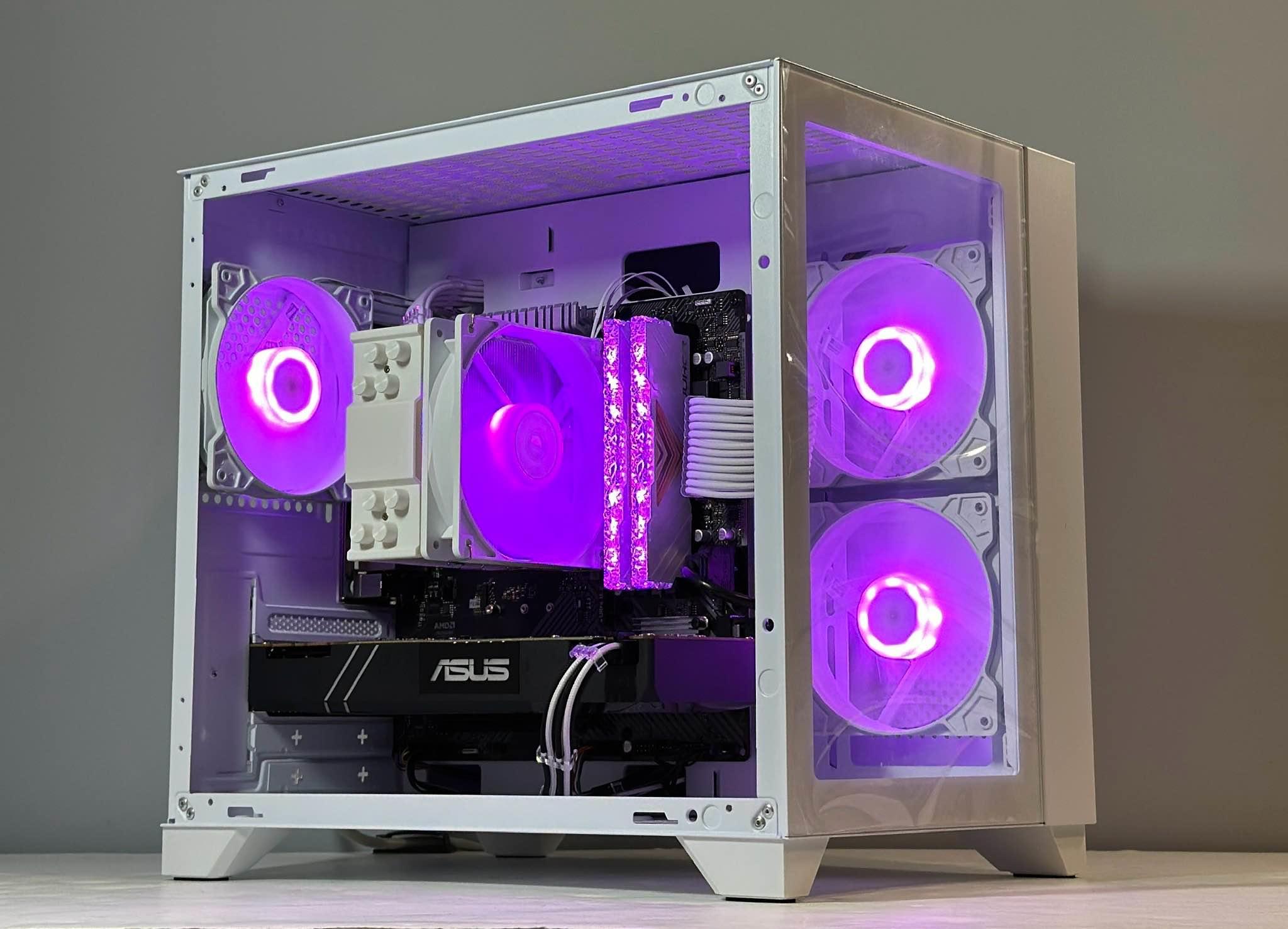 White Gaming PC |AMD Ryzen 5 2600| Nvidia GTX 1080 8GB | 16GB RAM | 480GB SSD | WIFI |