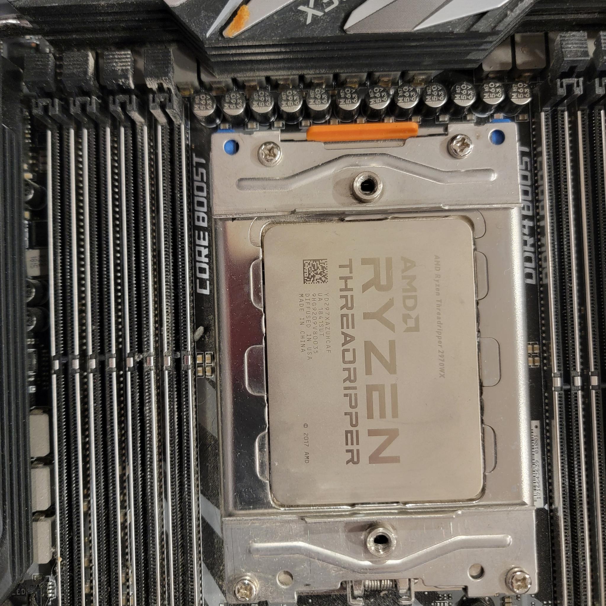 MSI x399 Creation w/2970WX Threadripper And Cooler
